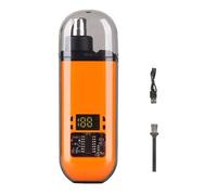 Juqoyue 2-in-1 Stainless Steel Manual Nose Trimmer, Portable Painless Eyebrow Clipper for Men,Washable Personal Care Appliance