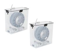 Juqoyue 2Pcs 3D Printer Filament Dryer Box Airtight and Moisture- Real-Time Monitoring for 3D Printer PLA ABS Filaments