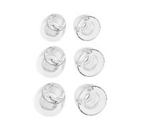 Juqoyue 3 Pairs Transparent Liquid Silicone Ear Tips Noise Isolating Soft Safe Eartips Earphone Accessories for NX8 Himalaya