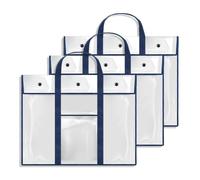 Juqoyue 3Pack Poster Storage Bag (29"×24") Bulletin Board Holder Art Portfolio Container for Teachers Classroom Organization
