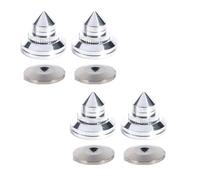 Juqoyue 4 PCS 28x25mm Speakers Stand Feet Foot Pad Pure Copper Loudspeaker Box Spikes Cone Floor Foot Nail Gold