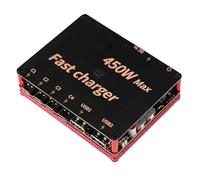 Juqoyue 450W Six-Way High Power Simple CNC Quick Charge Indicator Shell Mechanical Style Fast Charging Desktop Charger B
