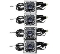Juqoyue 4Pcs 100 Degree Camera Module 1MP OV9732 1280x720 USB Free Driver Manual Focus,with 3 Meter Cable for WinXP/7/8/10