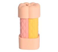 Juqoyue 4pcs Portable Silicone Leak Proof Bottle Set - Refillable, Squeezable Liquid Containers for Lotion Light Pink