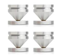 Juqoyue 4PCS Speaker Stand Feet Foot Pad Aluminium Alloy Metal Shock-Absorbing Cone Floor Foot Nail CD Player Stand M23*20 B