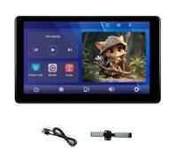 Juqoyue 9 Inch Multi-Functional Car TV Headrest Monitor for Back Seat, IPS Touch Screen Video Player with Carplay Android Auto
