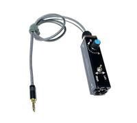 Juqoyue Audio Cable Isolator 3.5mm Stereo XLR Audio Isolator with Volume Adjusts for Laptop to Mixer Isolation Current and Sound Protection