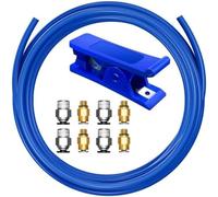 Juqoyue Bowden Tubing Kit, PTFEtubing for 1.75 mm Filament, with PC4-M10 and PC4-M6 Fittings, Cutter B