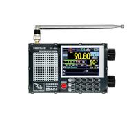 Juqoyue DP-666 TEF6686 Radio 5000mAh High Sensitivity Full Band FM AM FM Short Wave Radio Receiver with Antenna Black