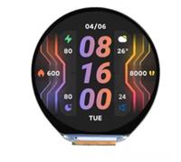 Juqoyue ESP32 S3 Development Board 1.46inch Round LCD 1.46inch Display 412x412 QMI8658 Sensor/MIC/SD/MP3 Audio No Cover Panel