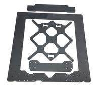 Juqoyue For Prusa I3 MK3 3D Printer Parts Aluminum Frame Aluminum Black Profile and Smooth Rods Kit Replacement Parts Outer Frame Kit