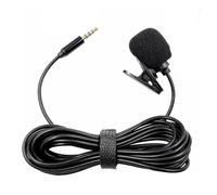 Juqoyue Lavalier Microphone Mic Stereo Audio Mini Wired Mic 3.5mm Plug for Mobile Phone Tablet Laptop