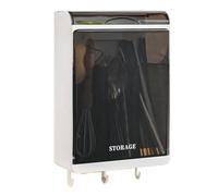 Juqoyue Multifunctional Kitchen Tableware Holder - Large Capacity Draining Tableware Storage Container, Plastic Organizer A