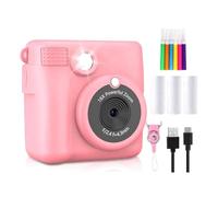 Juqoyue Portable Thermal Printing Camera Mini Fashion Children'S Gift Without 32G Memory Card for Instant Automatic Focusing,C
