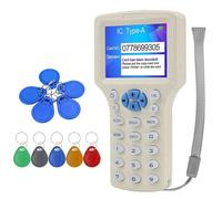 Juqoyue RFID NFC Smart Card Reader +5XCUID/T5577 Keychain RFID Duplicator 125K 13.56M IC/ID Key Writer RFID Replicator Programmer