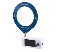 Juqoyue SI4732 Radio SMA Interface 0.5-108mhz Full Band AM FM LSB USB Radio with Loop Antenna 1.9-Inch IPS Screen White