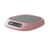 Juqoyue Smart Heating Coaster Office Hot Milk Coffee Tea Set Warm Coaster Home Desktop Constant Temperature Coaster Pink