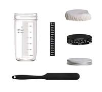 Juqoyue Sourdough Kit, Sourdough Bread Glass Jars Airtight Jars 730ml