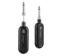 Juqoyue UHF Wireless Guitar System Guitar Transmitter Receiver Set with 5 Channels for 3.5mm/6.35mm Electric Guitar Bass