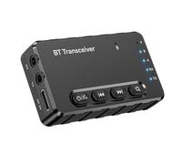 Juqoyue Wireless Audio Adapter Bluetooth 5.2 Transmitter Receiver Lossless Bluetooth Adapter Use with Any 3.5MM Jack on Airplane TV & Phone Tablet