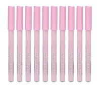Juqrelith 10pcs Acrylic Markers, Non Watercolor Pens, Pink, 1100M - Waterproof Pigment Ink, Multipurpose for Rock Painting, Ceramic, Glass, Wood (Pink R504)
