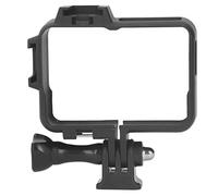 Juqrelith Camera Protective Frame Housing, Shockproof ABS Plastic, Black for Action Cameras - Durable Protection, Expandable Cold Shoe Interface, Compatible with Tripods