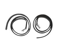 Juqrelith Equestrian Saddle Stirrup Straps, Microfiber with Stainless Steel Buckles, 2PCS - Durable Comfort, Enhanced Riding Safety, Horse Riding Gear (Black)