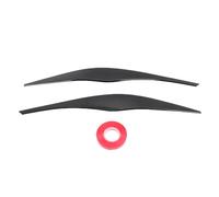 Juqrelith Headlight Eyelid Trim Glossy Black, Front Headlamp Eyebrow Strip for 3 Series E90 E91 2005-2012 - Protective and Stylish Design, Durable ABS Material, Easy No - Drill Installat