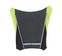 Juqrelith LED Running Vest with Detachable Light Panel, Yellow, Rechargeable 500mAh Battery - Voice & Vibration Activated Lighting, Adjustable for Outdoor Sports (Gray)