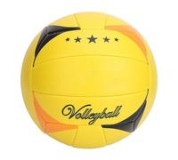 Juqrelith Volleyball Size 5 Indoor Training Ball, Soft PVC Rubber Liner, Impact, Comfortable Grip - Durable Machine Sewn, Elastic Bounce, Ideal for Game and Beach Play