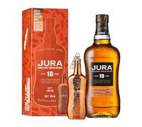 Jura 10 Year Old Single Malt with Whisky Hip Flask