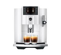 Jura 15662 E8 Bean to Cup Coffee Machine - Piano White