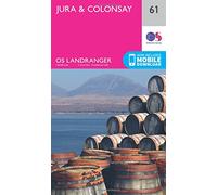 Landranger 61 Jura & Colonsay Map With Digital Version - Pink, Pink One Size