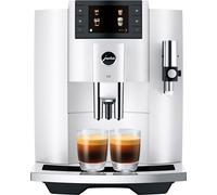 Jura E8 15662 Bean to Cup Coffee Machine - Piano White, White