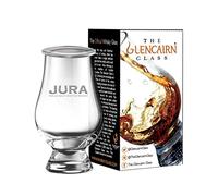 JURA LOGO BRANDED GLENCAIRN WHISKY GLASS IN GIFT CARTON WITH WATCH COVER