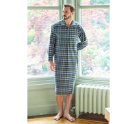 "Jura" Tartan Brushed Cotton Nightshirt British Boxers Dark Green XXL