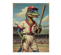 Jurassic Baseball Star 7 Classic Jigsaw Puzzle for Adults, 500 PCS