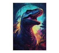 Jurassic Beast Unleashed Decorative Jigsaw Puzzle for Adults, 300 PCS