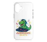 Jurassic Beats T-Rex DJ - Roaring Dinosaur Music Mixer Case for iPhone 16