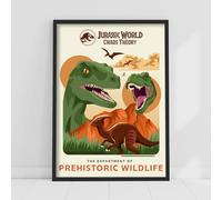 Jurassic Chaos Theory Print - Department of Prehistoric Wildlife Wall Art (21cm x 29.7cm - A4)
