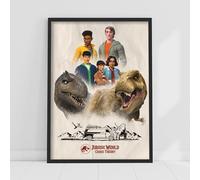 Jurassic Chaos Theory Print - Group Collage Wall Art (42cm x 59.4cm - A2)