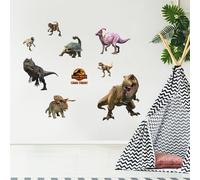 Jurassic Chaos Theory Wall Sticker - 8 Character Set Wall Art (60cm Width x 30cm Height)