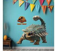 Jurassic Chaos Theory Wall Sticker - Bumpy Wall Art (60cm Width x 60cm Height)
