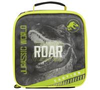 Jurassic World Neon Insulated Lunch Bag with Handle, Official Merchandise by Polar Gear - 600D Polyester Food Cooler, Reusable Food & Drink Thermal Cool Bag for School Nursery Snacks Picnic