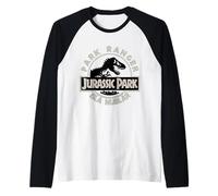 Jurassic PARC 2025 Park Ranger Isla Nublar Raglan Baseball Tee