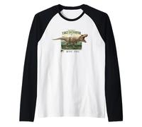 Jurassic PARC Merch How to Survive T-Rex Encounter Raglan Baseball Tee