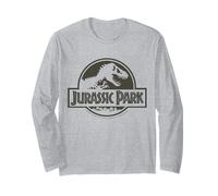 Jurassic Park 2025 Dinosaur Silhouette Long Sleeve T-Shirt