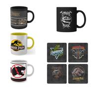 Jurassic Park 4x Mugs & Coasters Bundle
