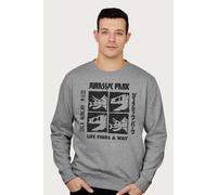 Jurassic Park 93 Tour Sweatshirt in Mid Grey | Size: 2XL Jurassic Park Mid Grey 2XL