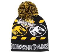 Jurassic Park Beanie - Officially Licensed Adult Knit Hat | Fair Isle | Winter Beanie for Fans Black